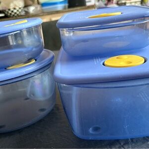 Tupperware Rock N Serve Microwavable Food Containers